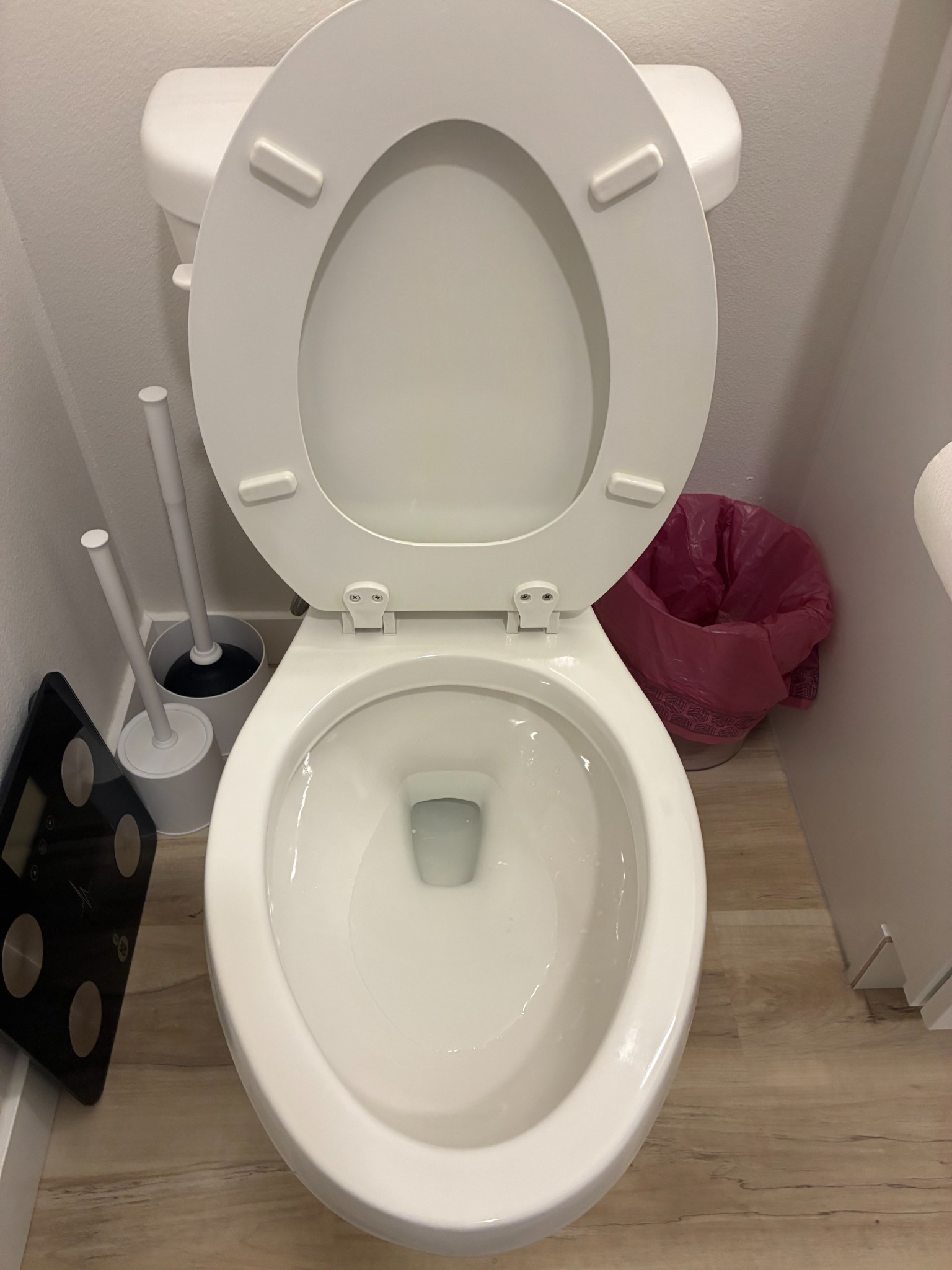 Clean toilet