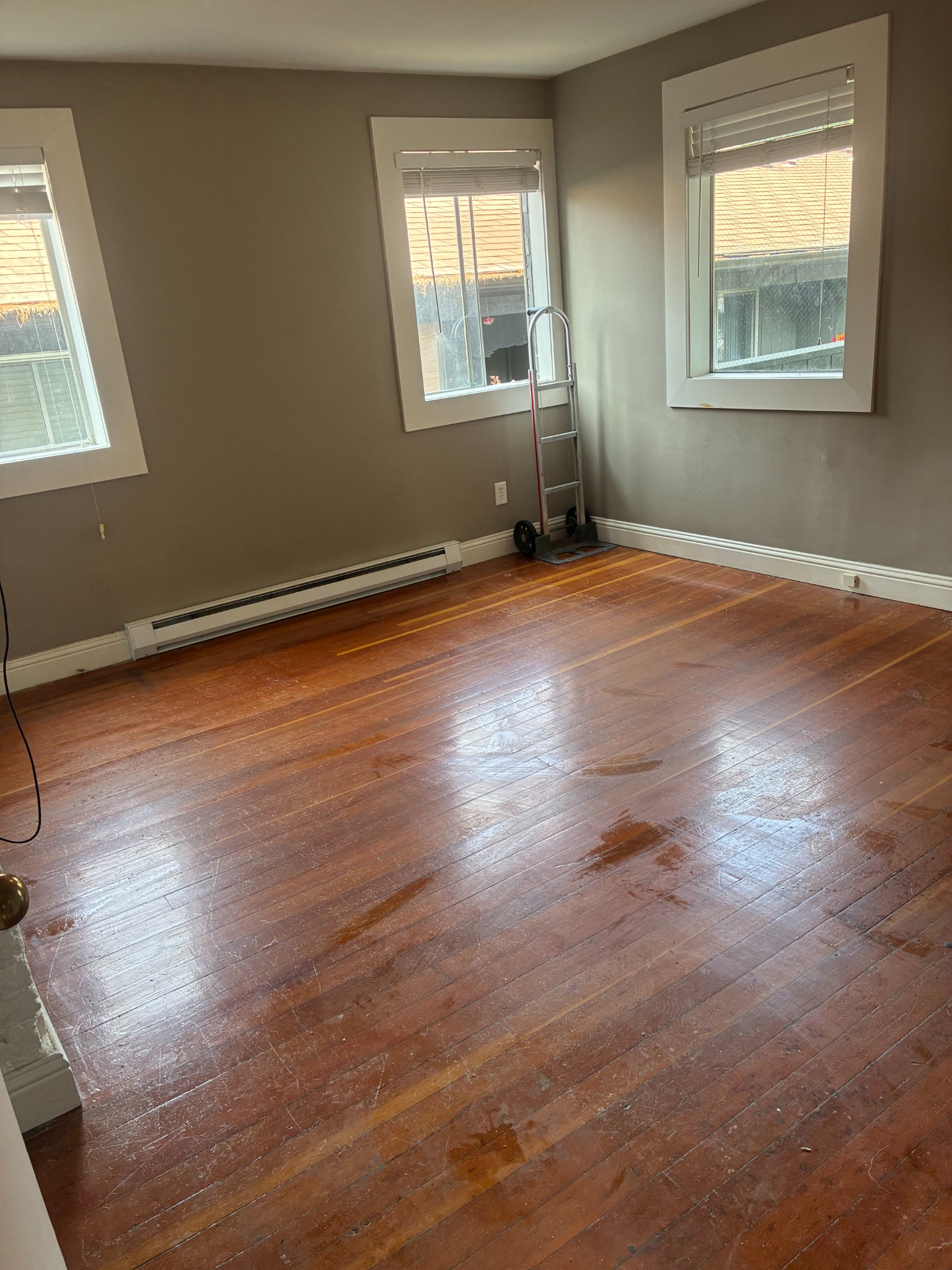 Clean empty bedroom after move-out