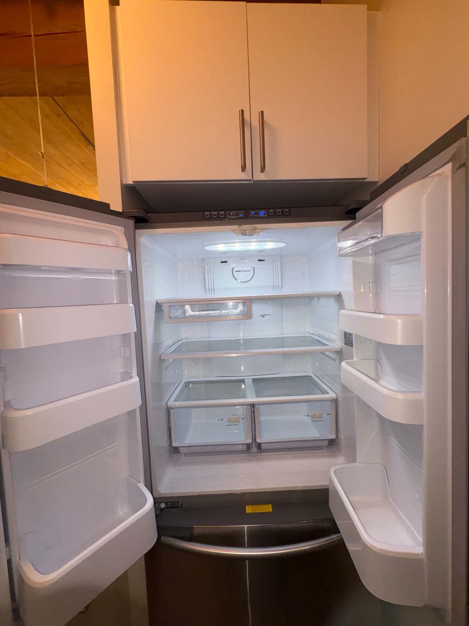 Clean refrigerator interior