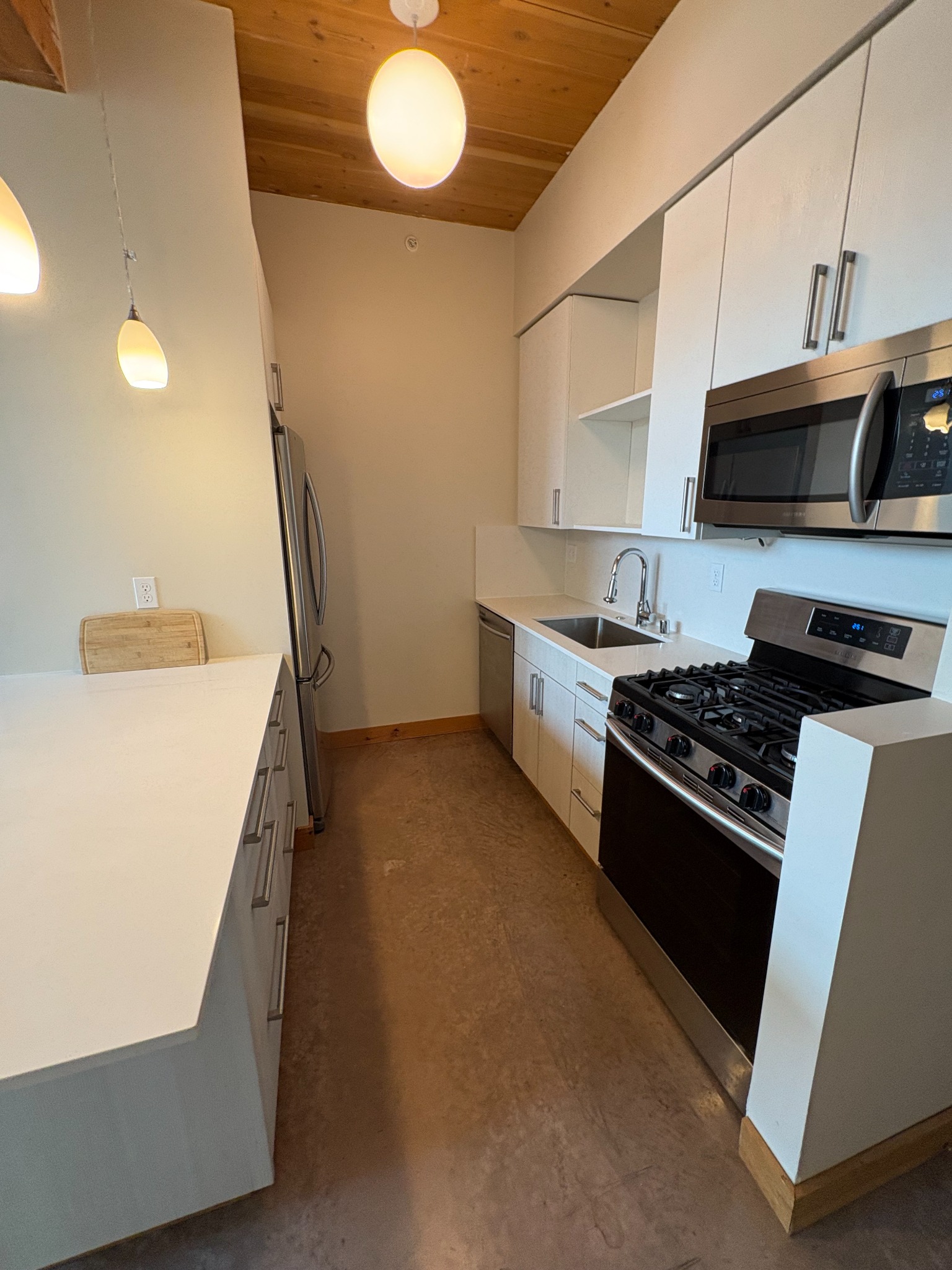 Clean residential kitchen